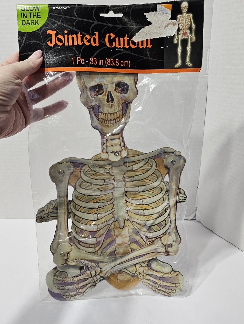 Amscan Glow In The Dark Cutout Skeleton 33 Inches